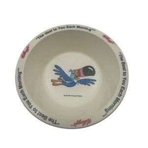 1995 Kelloggs Toucan Sam Plastic Cereal Bowl Collectible Vintage Design TM Licen